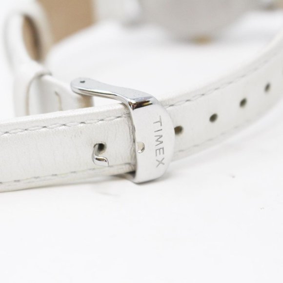 TIMEX #29357 Uptown-Champagne White Leather Watch main image 6